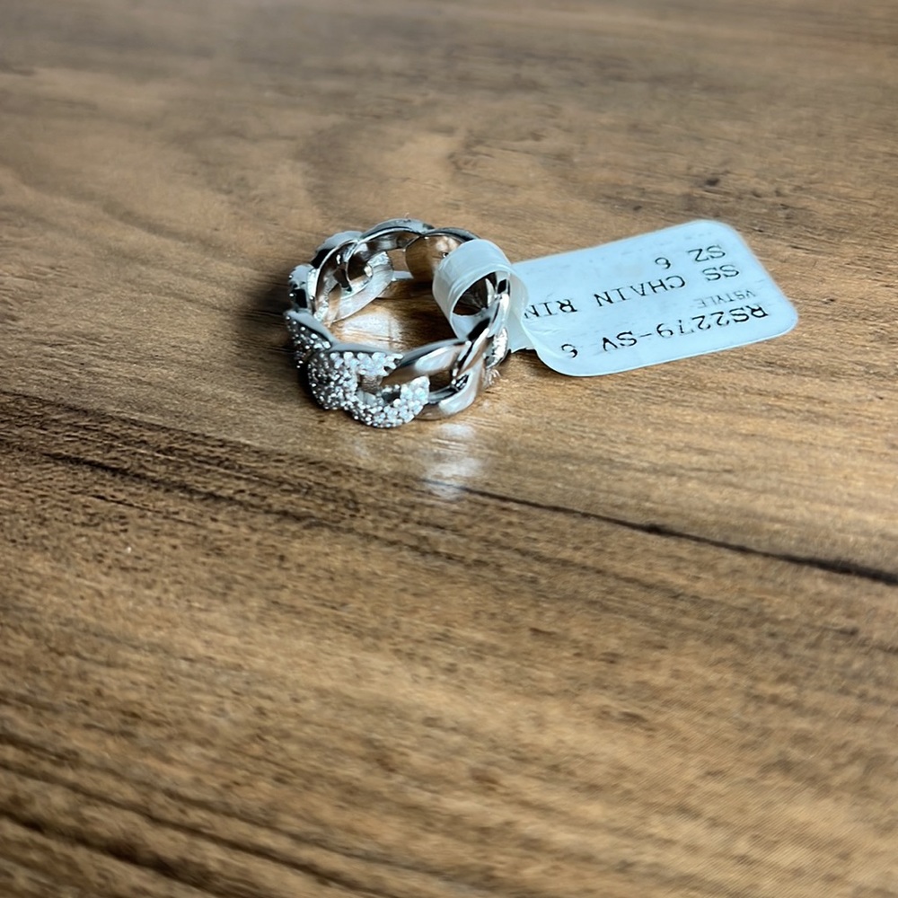 Chain Silver Ring - Picture 4 of 5